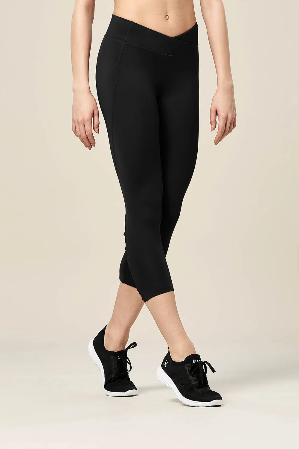 TS55247 - Bloch Cameo Twist Panel Womens Capri Tight