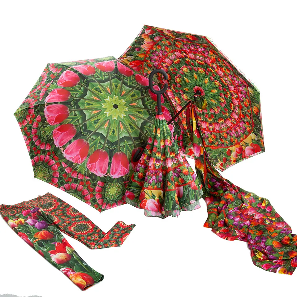 Tulips Reverse Umbrella