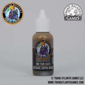 Two Thin Coats by Duncan Rhodes - Archaic Sepia Wash