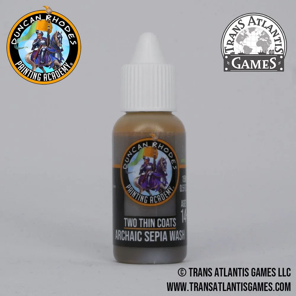 Two Thin Coats by Duncan Rhodes - Archaic Sepia Wash