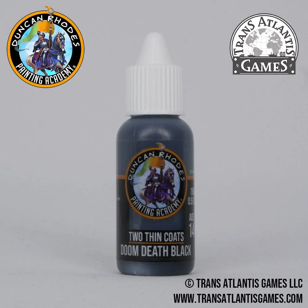 Two Thin Coats by Duncan Rhodes - Doom Death Black
