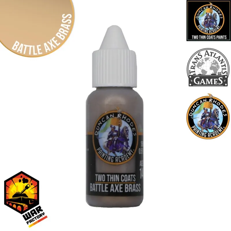 Two Thin Coats: Metallic – Battle Axe Brass 15ml