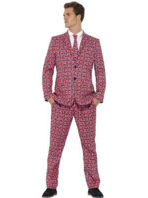 Union Jack UK Swinging 60s London Men's British Suit