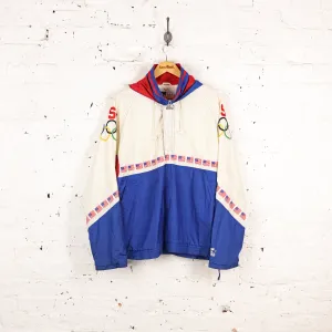 USA Olympic Team Shell Starter Jacket - White - L