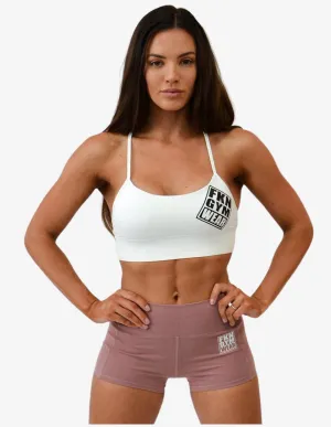 WOMEN'S GYM CROP TOP | FENOM 2.0 WHITE