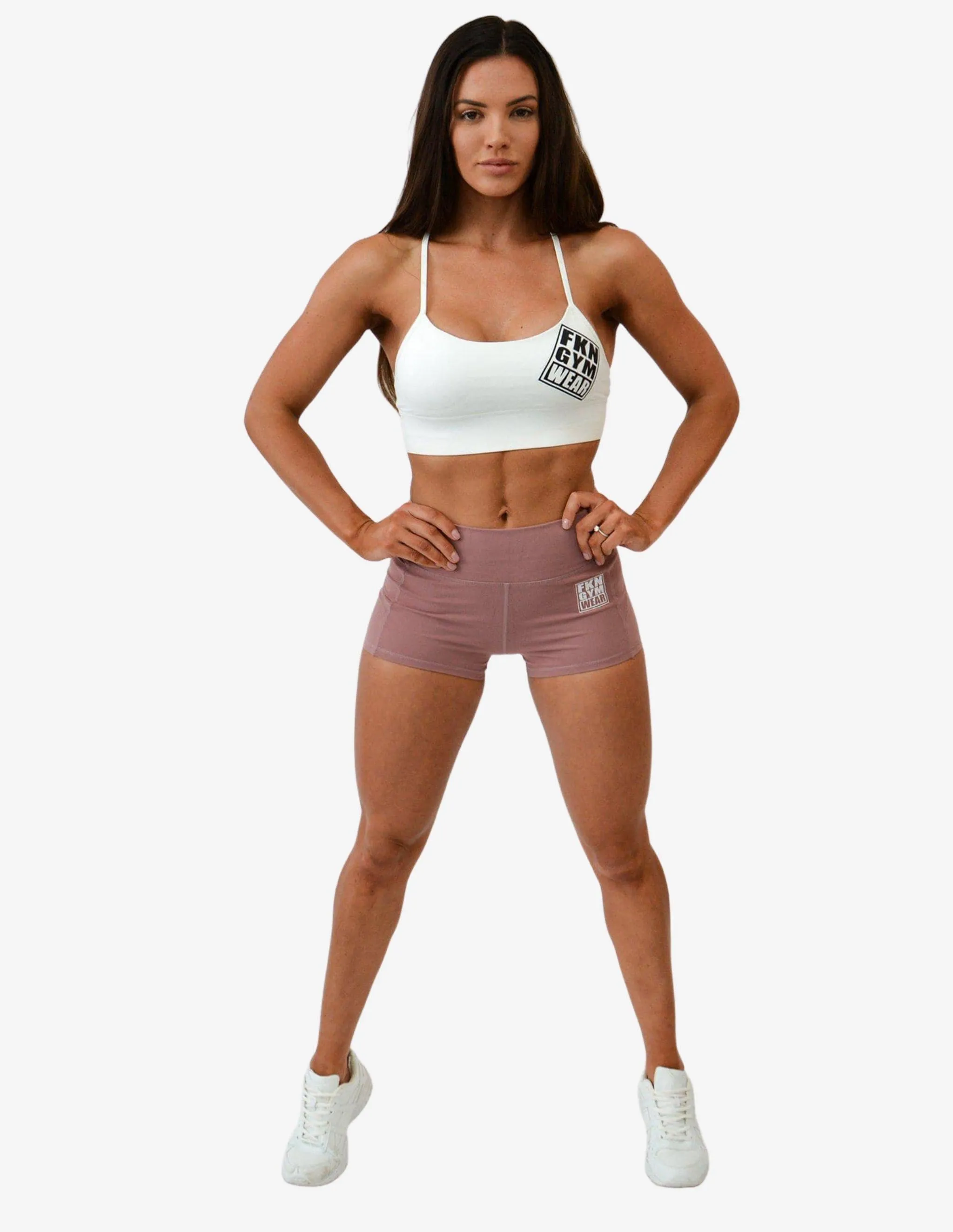 WOMEN'S GYM CROP TOP | FENOM 2.0 WHITE