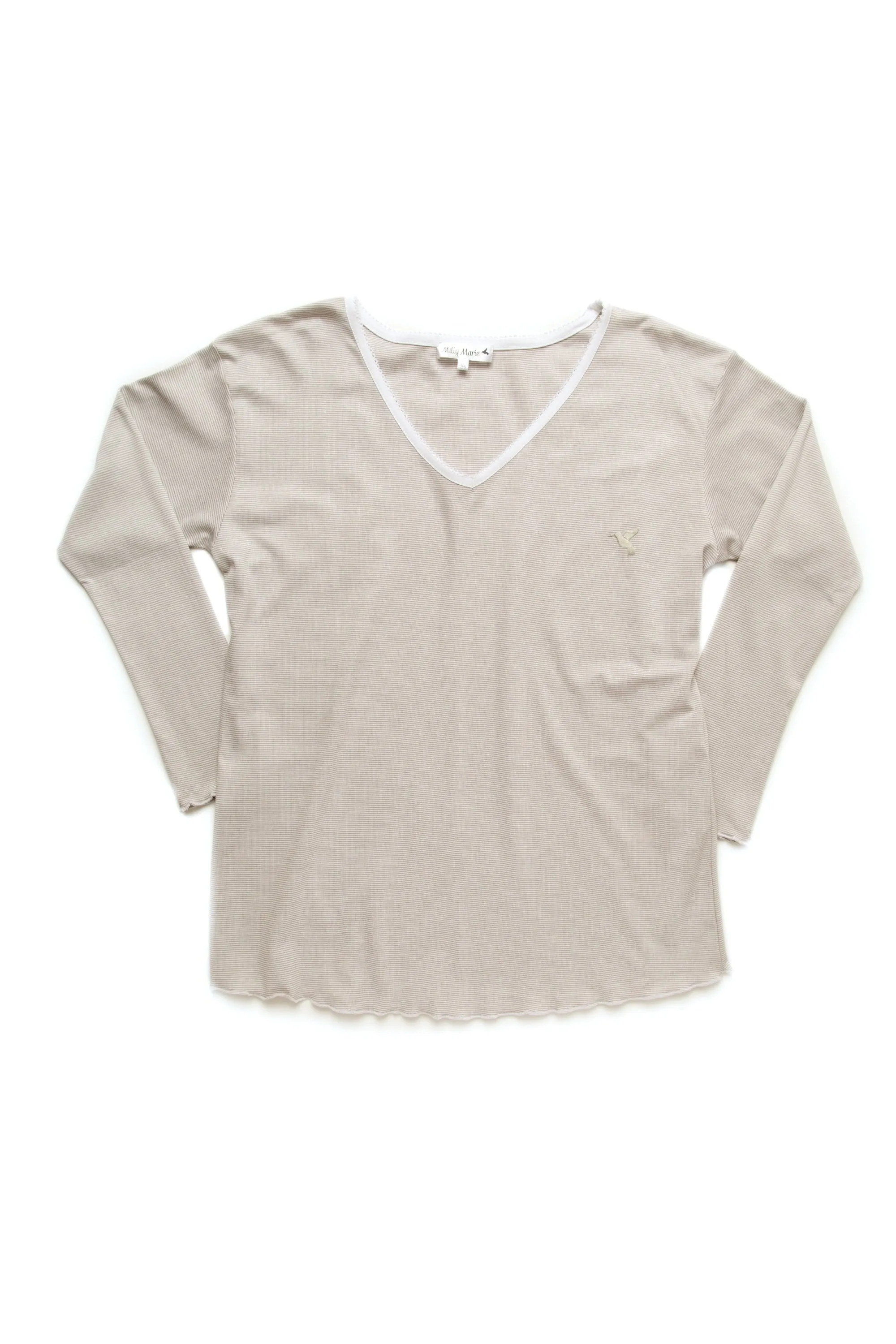 Women's Pima Long Sleeve Pajama Top