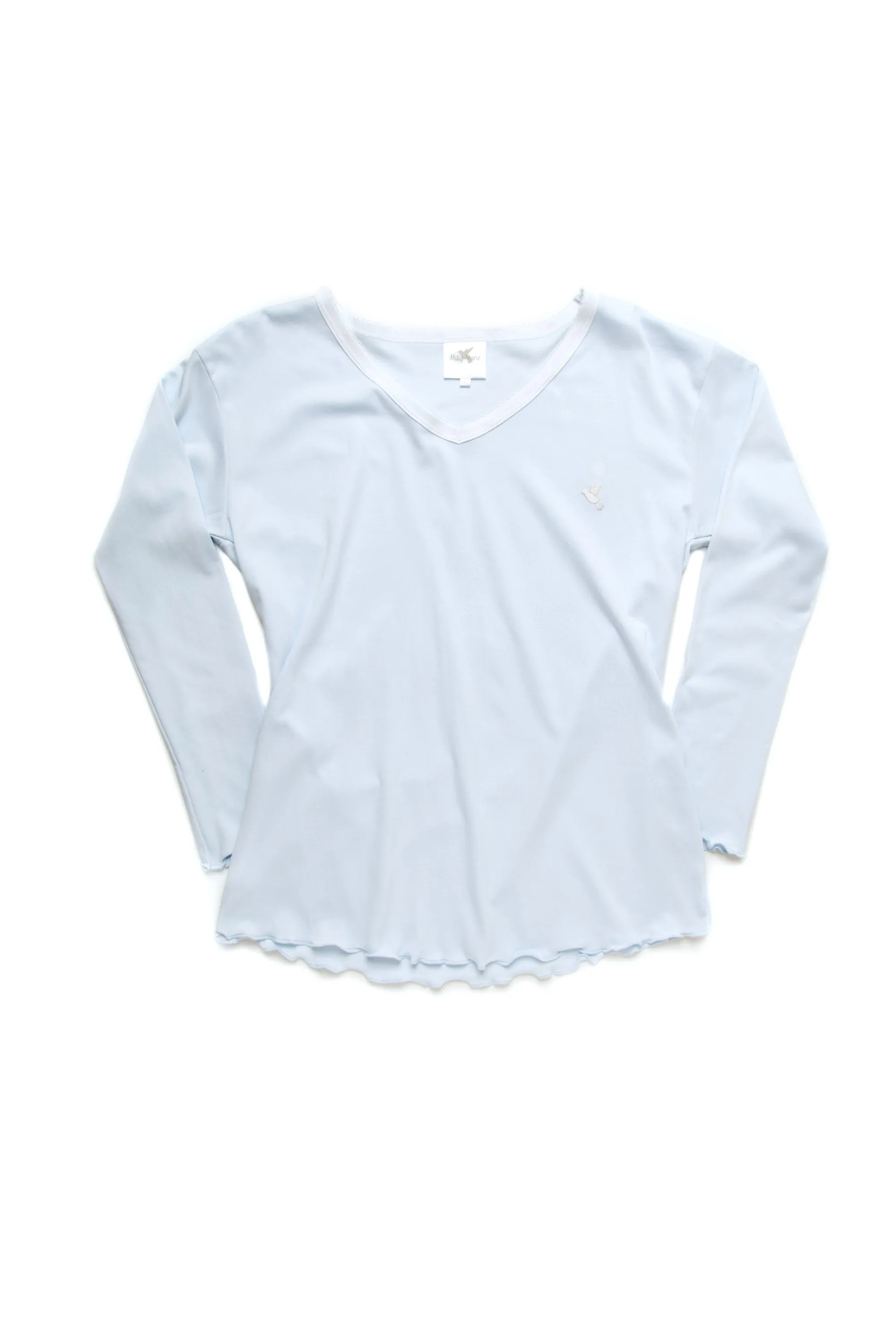 Women's Pima Long Sleeve Pajama Top