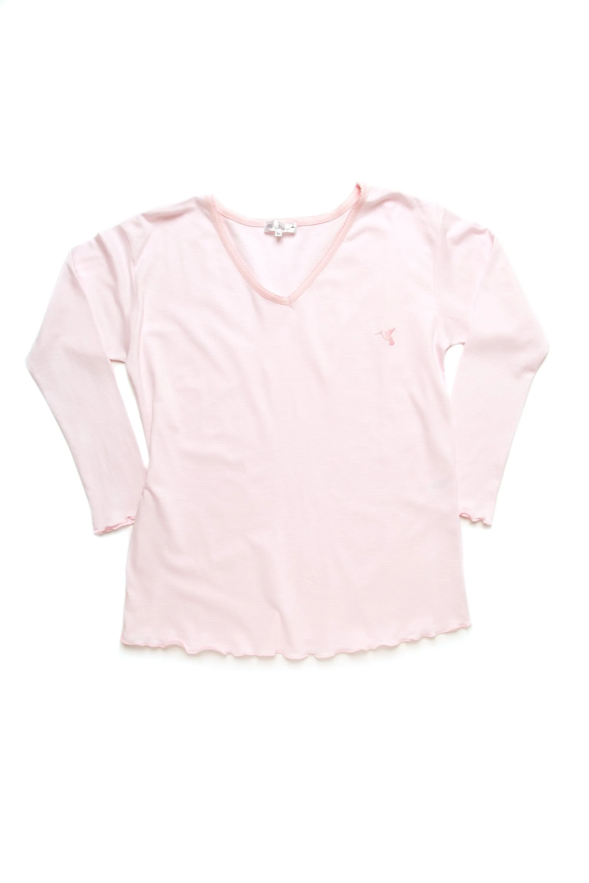 Women's Pima Long Sleeve Pajama Top