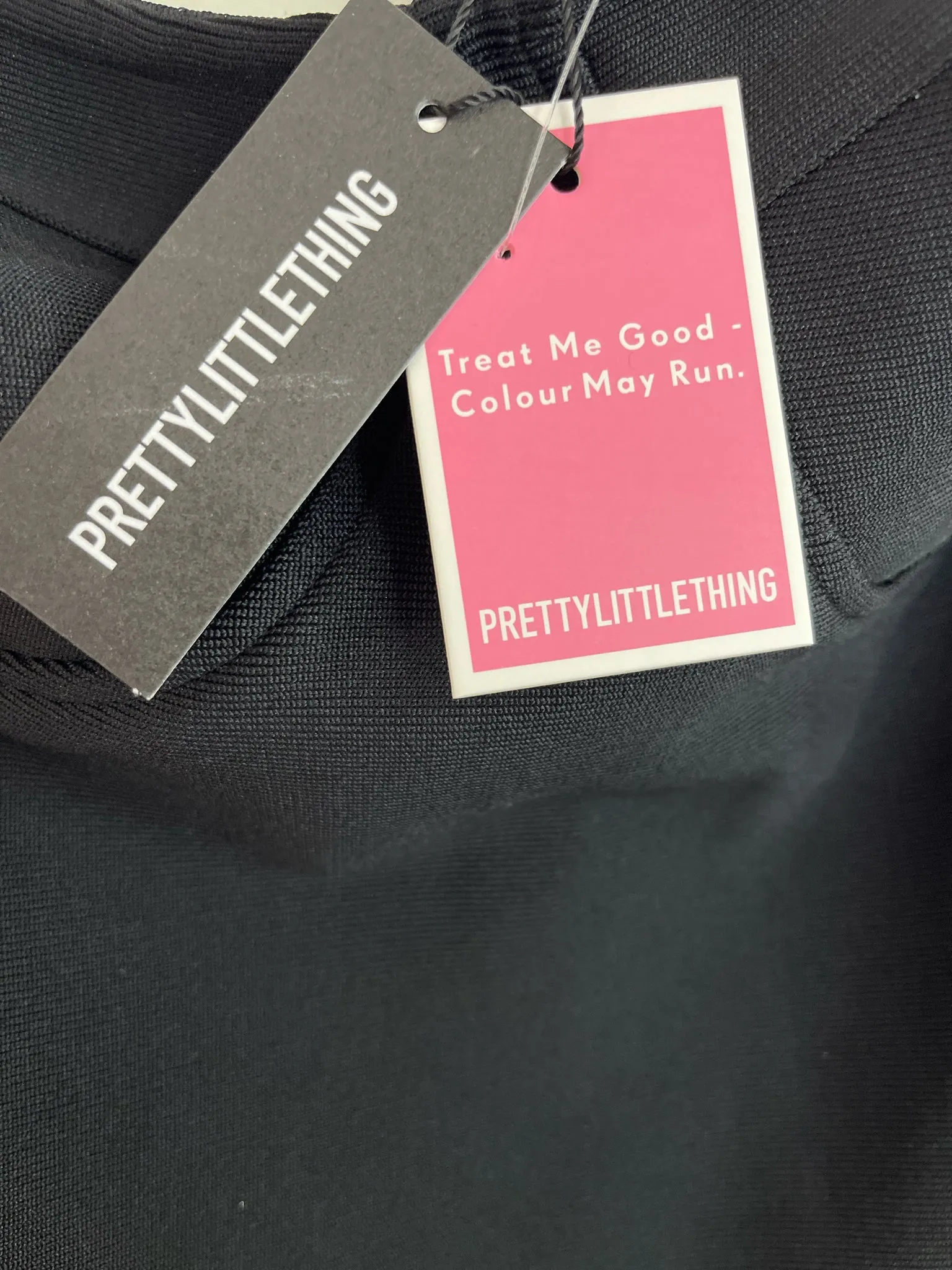 Womens Size 6 Misses Black Pretty Little Thing NWT Dress