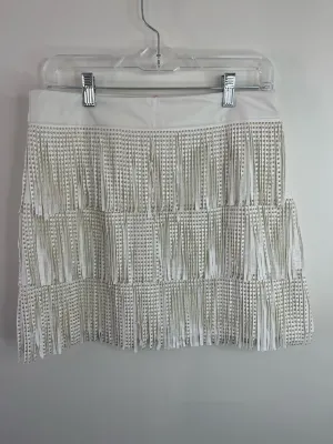 Womens Size Lg Misses White BLUE B NWT Skirt