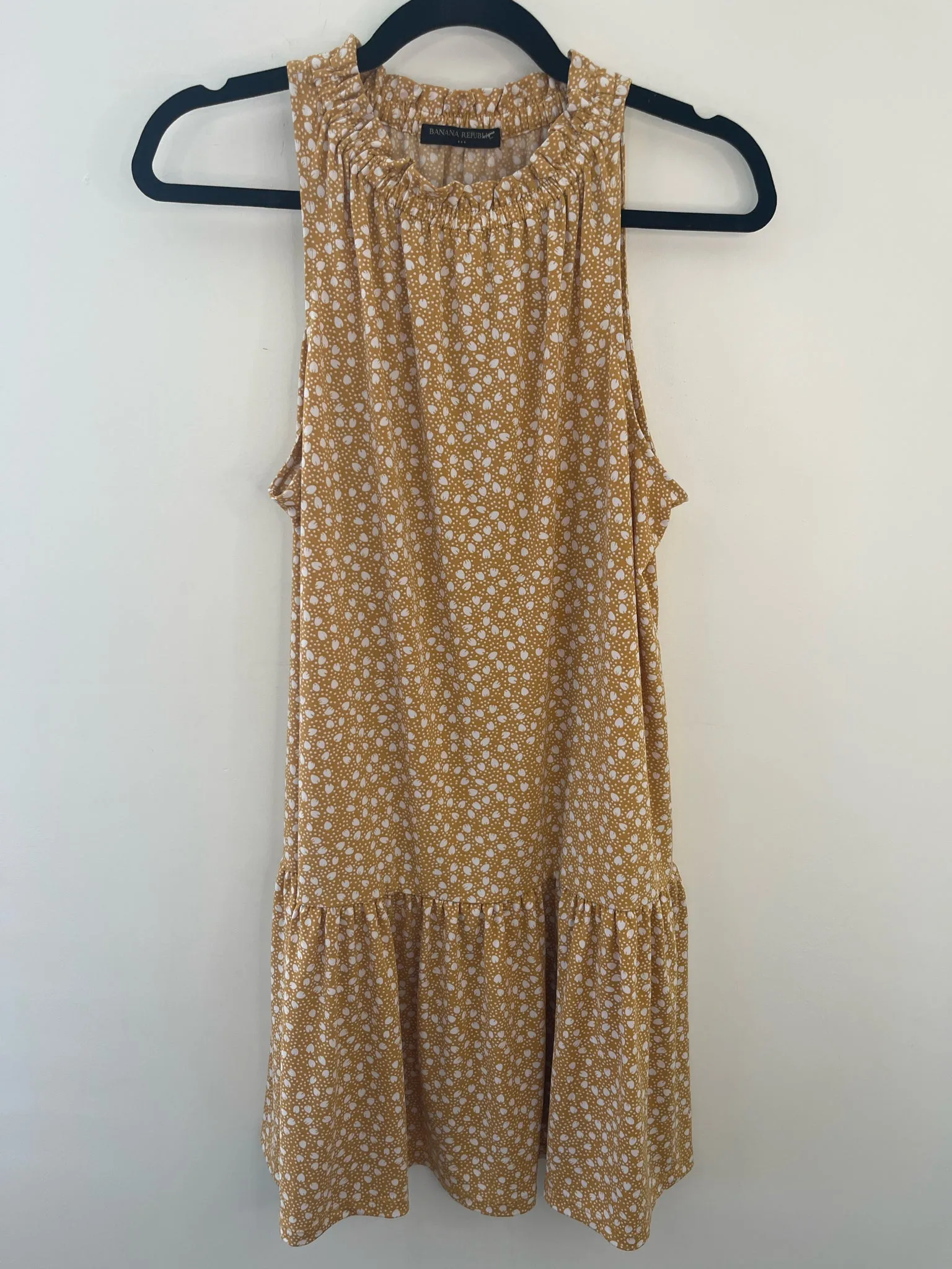Womens Size Lg Misses Yellow Banana Republic Dress