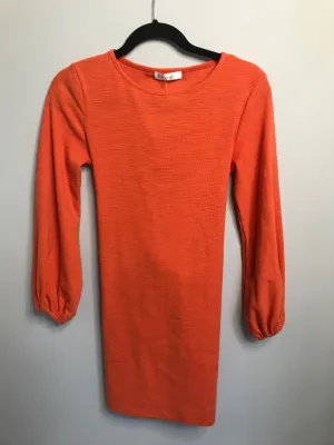 Womens Size Sm Misses Orange R. Vivimos Dress