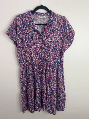 Womens Size XL Misses Pink Beach Lunch Lounge Dress