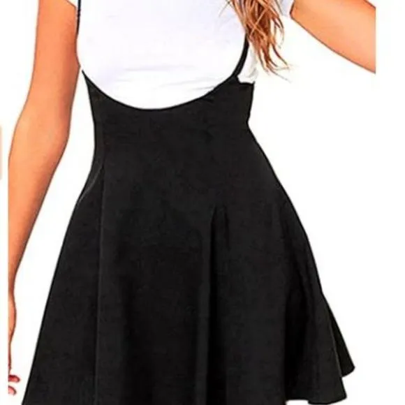 Women's Suspender Braces Casual Skirt Dress