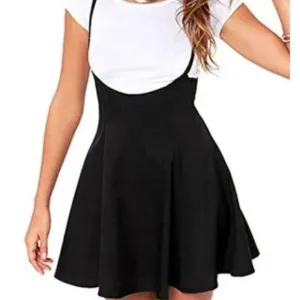 Women's Suspender Braces Casual Skirt Dress