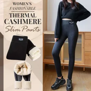 Women’s Thermal Cashmere Slim Pants | Soft, Warm Fabric, Stylish Fit, Perfect for Cold Weather