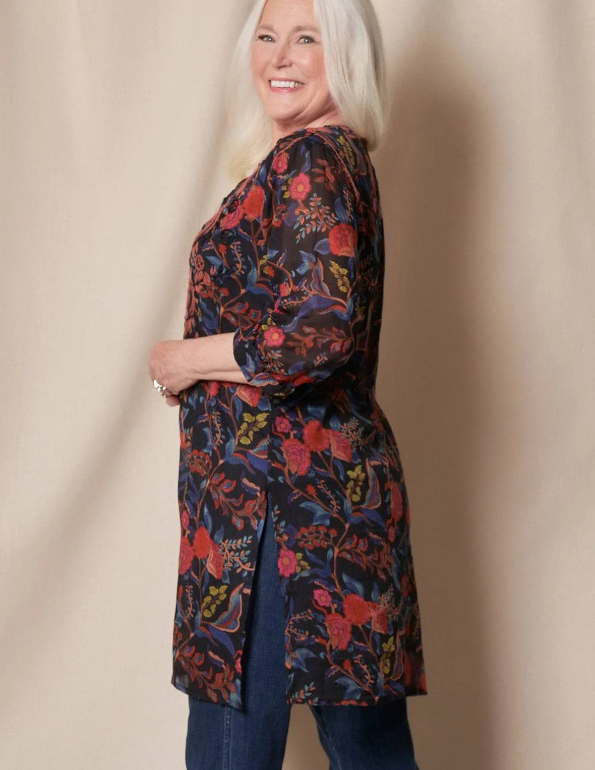 Zarah Cotton Tunic - Mystic Rose