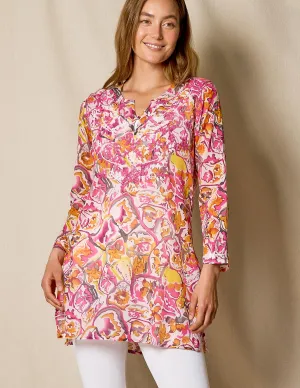 Zarah Cotton Tunic - Pink