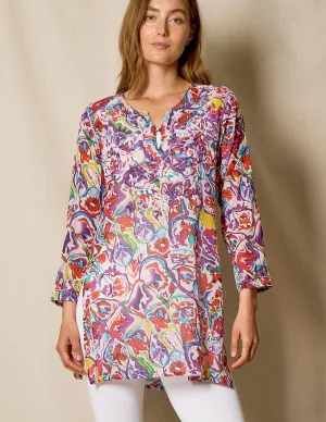 Zarah Cotton Tunic - Purple