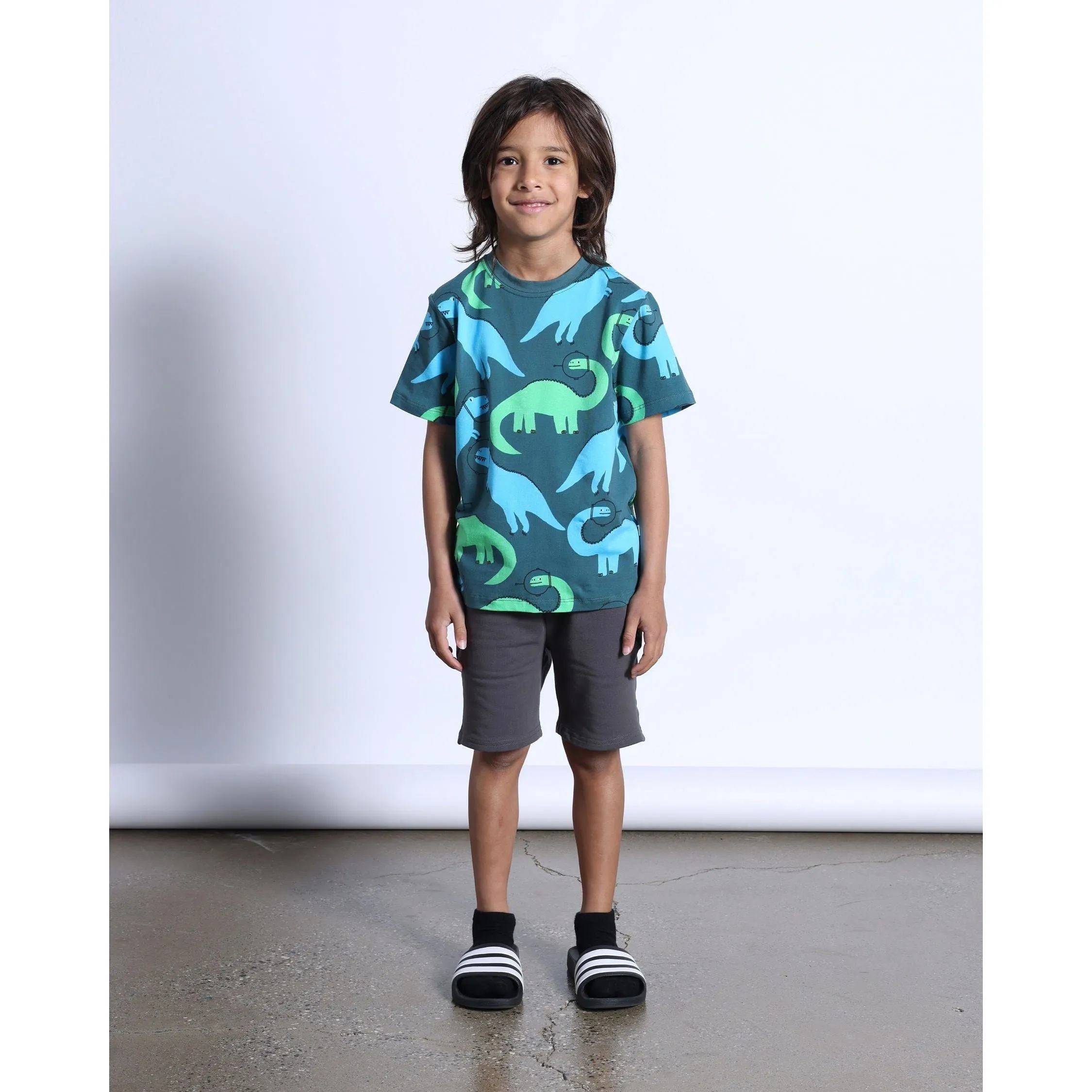 Zipped Short- Dark Slate