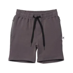 Zipped Short- Dark Slate